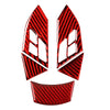 BMW 5 Series E60 E61 5 x Red Carbon Fiber Steering Wheel Knob Covers (2004-2010)