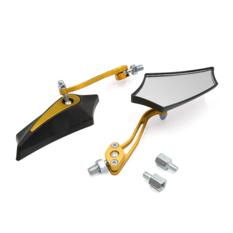 Motorcycle Motorbike Rearview Mirror 8mm 10mm Thread Dia