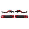 BMW F900 F900R Red Extendable Brake Clutch Levers & Grips (2020-2023)