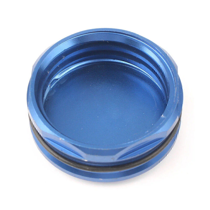 Kawasaki Yamaha Suzuki Honda 37MM CNC Rear Brake Fluid Reservoir Guard Blue