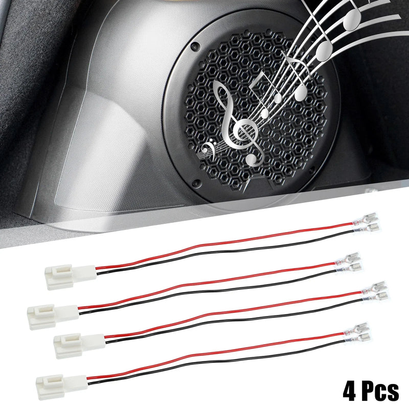 Kia Toyota Car Speaker Connector Wire Harness Adapter / 4 Pcs /