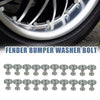 Motorcycle 20 x Titanium Tone M6 Fender Washer Bolt Nut Fastener