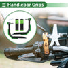 Motorcycle Hand Grips Cover Handle Bar Throttle Grips Aluminum Alloy Green