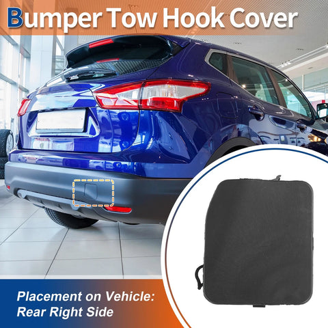 Nissan Qashqai J11 Rear Bumper Tow Hook Cover (2014-2023)