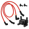 FXDB Street Bob 2 x Ignition Coils + Wires w Spark Plug Cap (2012–2017)