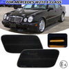 Mercedes Benz W210 E-Class Black Lens LED Bumper Side Marker Light (1996–2002)