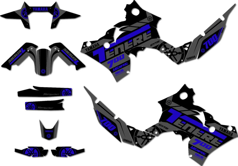 Yamaha Tenere 700 Tenere 700 Full Graphics Kit Decal Sticker (2019-2023)