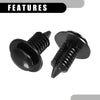 Dodge Ram 1500 (2001) - No.6505878AA, Black 25 x Car Door Panel Clips