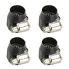 4 x AN4 Hex Car Hose Finisher Clamp Adapter Fittings