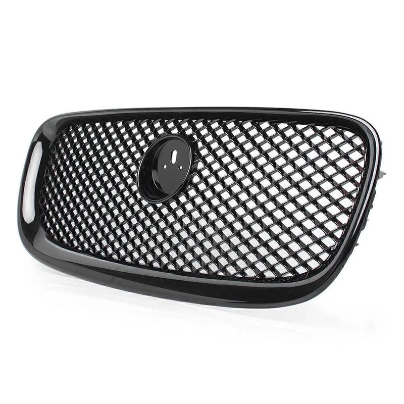 Jaguar XF XFR Gloss Black ABS Front Upper Grille Mesh (2012-2014)