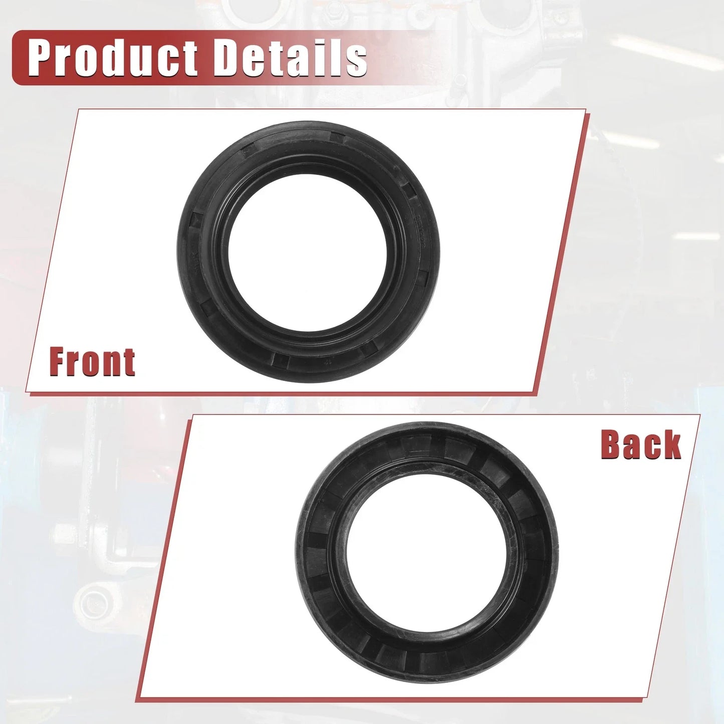 2 x Engine Crankshaft Oil Seals for Toyota Land Cruiser (1981-1990)