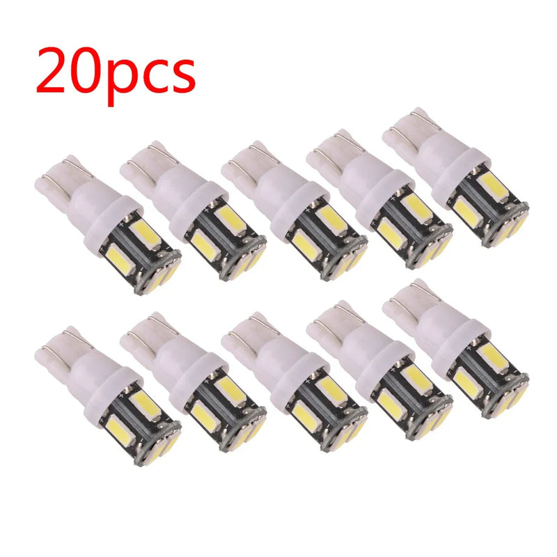 Caravan Camper Trailer RV 20 x 24V T10 6SMD LED Light Bulbs