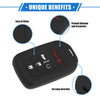 Honda Accord (2016-2021) Black Pink 5 Button Smart Remote Key Shells