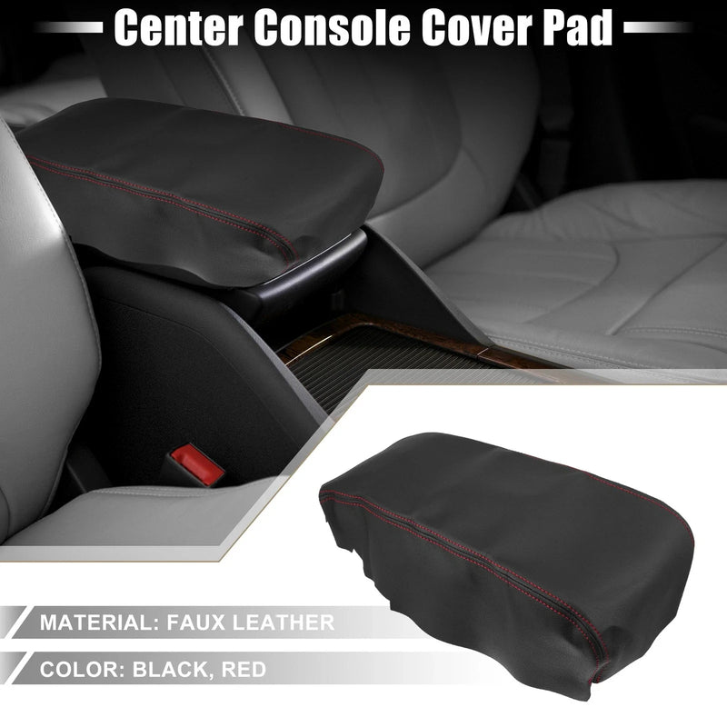 Dodge Charger Black Red Stitches Center Console Armrest Cover (2008-2010)