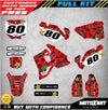 Honda CR 80 (1996-2002) - Metal Style Decals Full Custom Graphic Kit