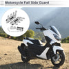 Motorcycle 1 x Fall Side Guard Front Fender Mud Guards Silver Tone