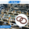 Oil Seal Rotary Shaft Seal FKM Rubber 90x120x13mm Brown 2 x Pcs