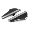 Harley Davidson Softail 2 x Black White Front Floorboards Foot Pegs (2018-2025)