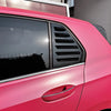 VW Golf 8 MK8 (2020-2023) Gloss Black 2 x Rear Window Louver Covers
