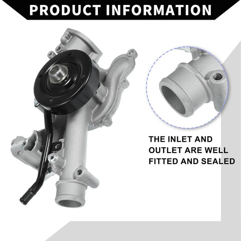 Chrysler Aspen with Rubber Band Kit Water Pump 1x