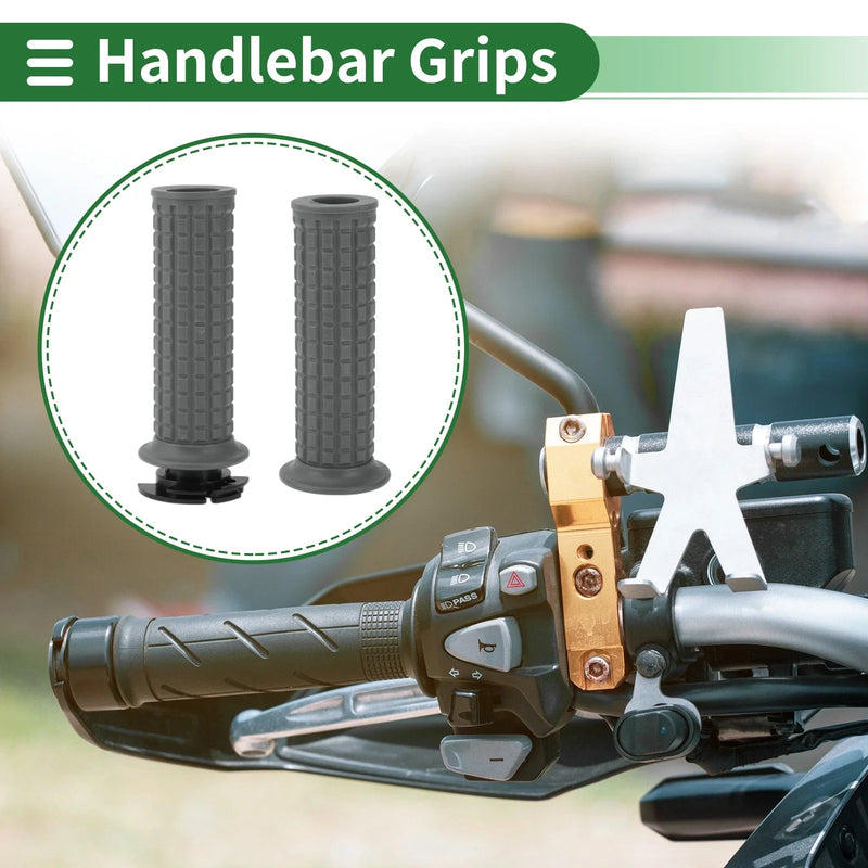 Motorcycle 7/8" 22mm Hand Grips TPU Gray