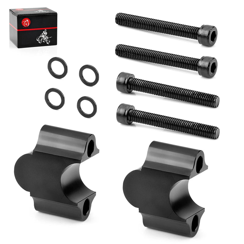 Can-Am / Honda / Yamaha 7/8" Black Handlebar Risers 30mm