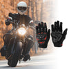 1 x Pair Motorcycle Gloves Breathable Cycling XXL Black Red Polar Fleece