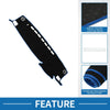 Toyota Highlander 2021-2024 Black Blue Dashboard Cover Mat