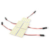 Car Interior 5x White LED 5050 15SMD Dome Lights (Universal)