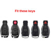 Benz A B C E S GLC GLE White Paint Plastic FOB Remote Key Shell Cover fit