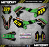 KXF 450 2016-2018 BURNOUT Custom Stickers Decals Full Graphics Kit