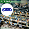 Oil Seal TPU 38x52x10mm Rotary Shaft Seal Blue 5 Pcs
