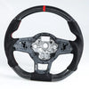 VW Golf / Polo GTI Jetta Scirocco / Tiguan Steering Wheel Carbon Suede Red