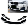 BMW X3 F25 X4 F26 M Sport Bumper Lip Spoiler Splitter (2014-2018)