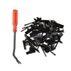 Car Moulding Clip Rivets Rocker Screw Set Tool 60pcs Black Bumper