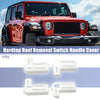 Jeep Wrangler 4 x Hardtop Roof Removal Switch Handle Covers (2007-2017)