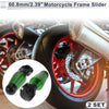 Motorcycle 2 x 1.1"-1.3" Aluminum Alloy Motorcycle Slider Frame Green