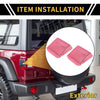 Jeep Wrangler JL JLU (2018-2024) Pink Tail Light Side Cover Trim