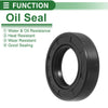 Oil Seal 30x52x12mm TG4 Lip Seal Ring Rotary Shaft Seal NBR Rubber Black 5 Pcs
