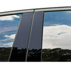 Chevrolet Malibu 6 x Black Pillar Posts Door Window Trim (2016–2021)