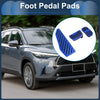 Toyota Corolla Cross Blue 3 Pcs Automatic Foot Accelerator Pedal Covers