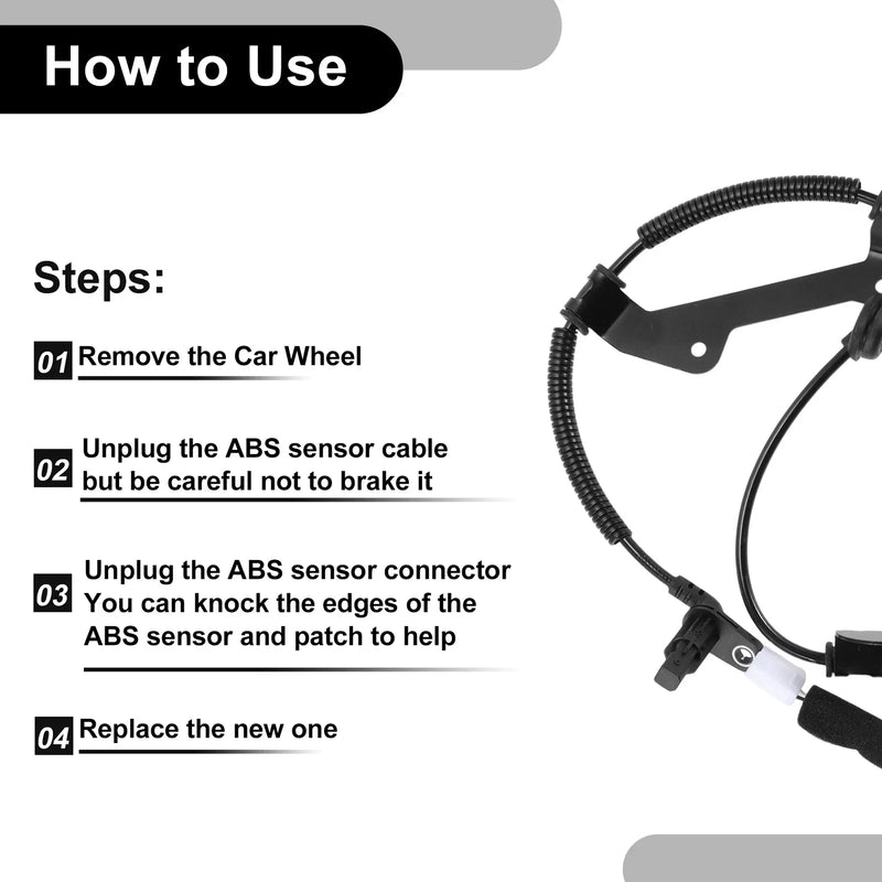 Hyundai Santa Fe ABS Wheel Speed Sensor (2013-2018)
