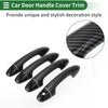 Toyota RAV4 Door Handle Cover Trim Carbon Fiber Black (2013–2018)