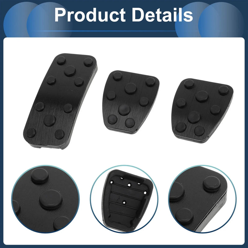 Subaru Forester (2006-2018) Black 3 x Foot Accelerator Pedal Covers