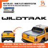 Ford Ranger Wildtrak Name Plate Rear Tailgate Badge Emblem (2011-2023)