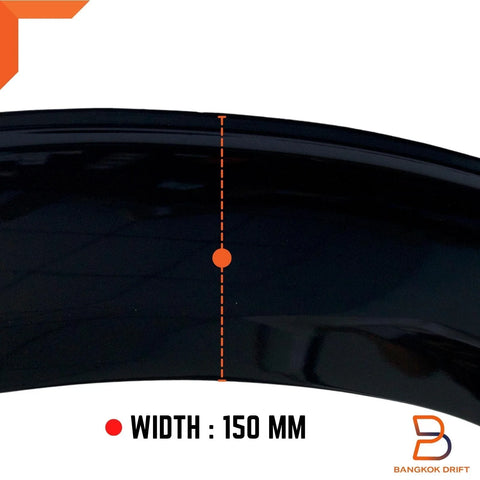 Nissan Navara 6" Glossy Black Fender Flares (2021-2023)