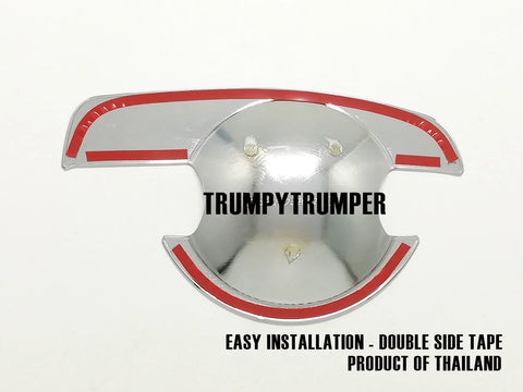 Nissan Navara D40 Chrome Door Handle Cover Insert Bowl Trim (2005-2015)