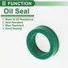 Oil Seal Rotary Shaft Seal TPU 16x22x7mm High Pressure Green 5 Pcs