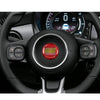 Fiat 500 2012-2019 Dry Carbon Fiber Steering Wheel Logo Cover Trim