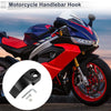 Motorcycle Rectangle Aluminum Hanging Hook / Hexagon / Wrench Nut Black